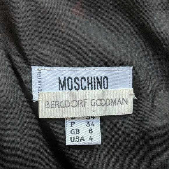 Vintage Moschino Ruffle Hem Cocktail Dress - Picture 4 of 8